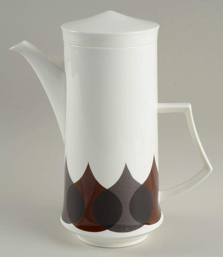Rain Flower Coffee Pot & Lid by Mikasa-1