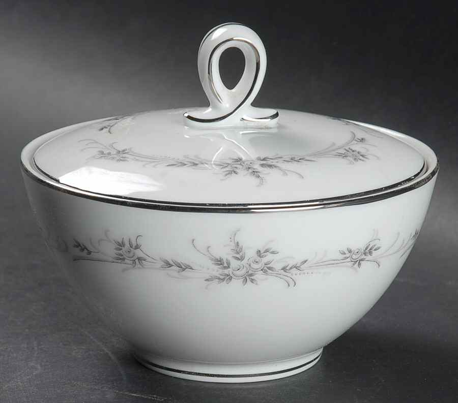 Rainier Sugar Bowl & Lid by Mikasa-1