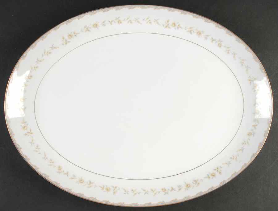 Raleigh 16" Oval Serving Platter by Mikasa-1