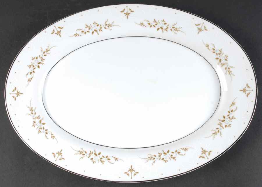Rapture 14" Oval Serving Platter by Mikasa-1