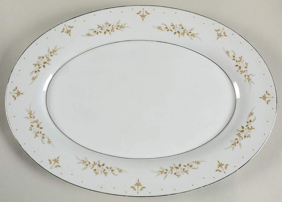 Rapture 16" Oval Serving Platter by Mikasa-1