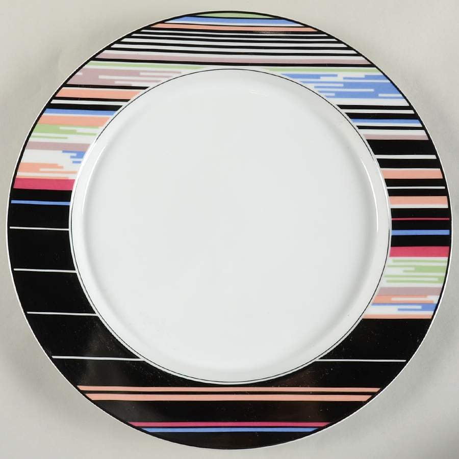 Rag Time 12" Chop Plate (Round Platter) by Mikasa-1