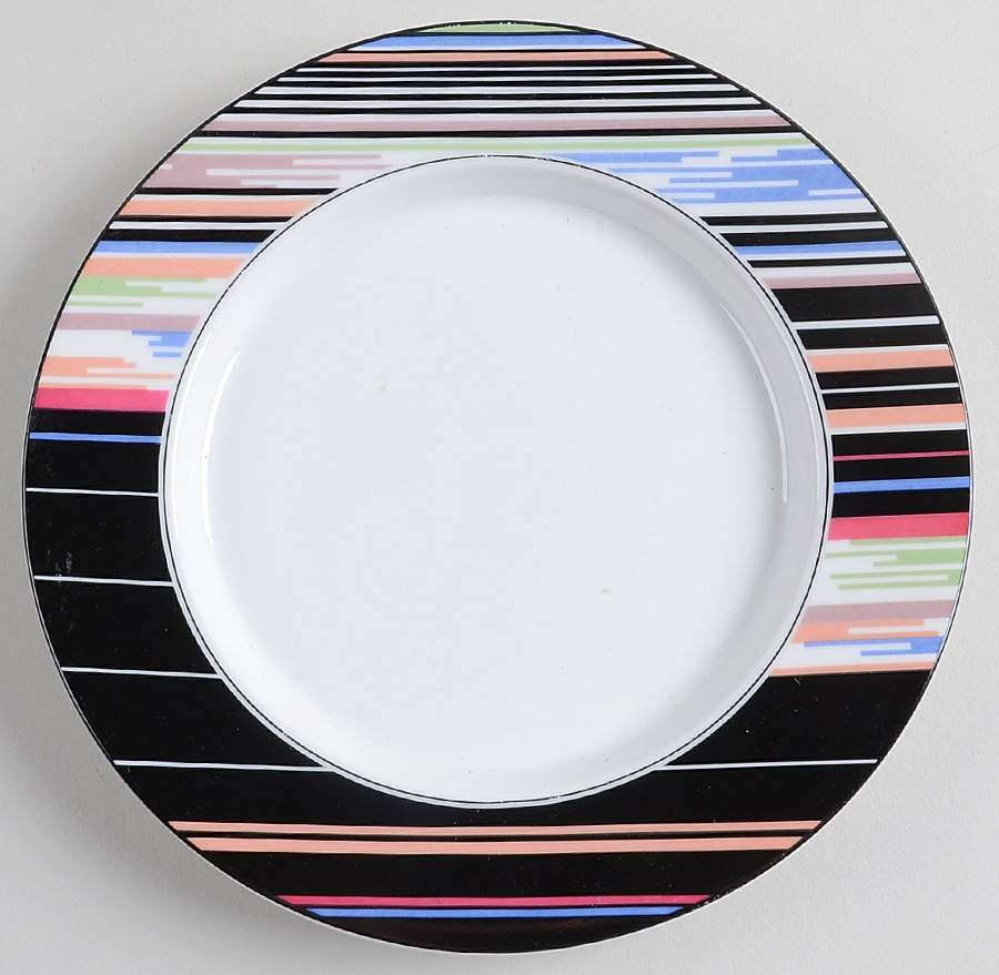 Rag Time Salad Plate by Mikasa-1