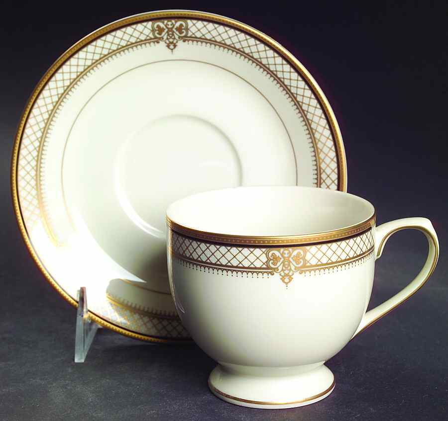 Regal Court Footed Cup & Saucer Set by Mikasa-1