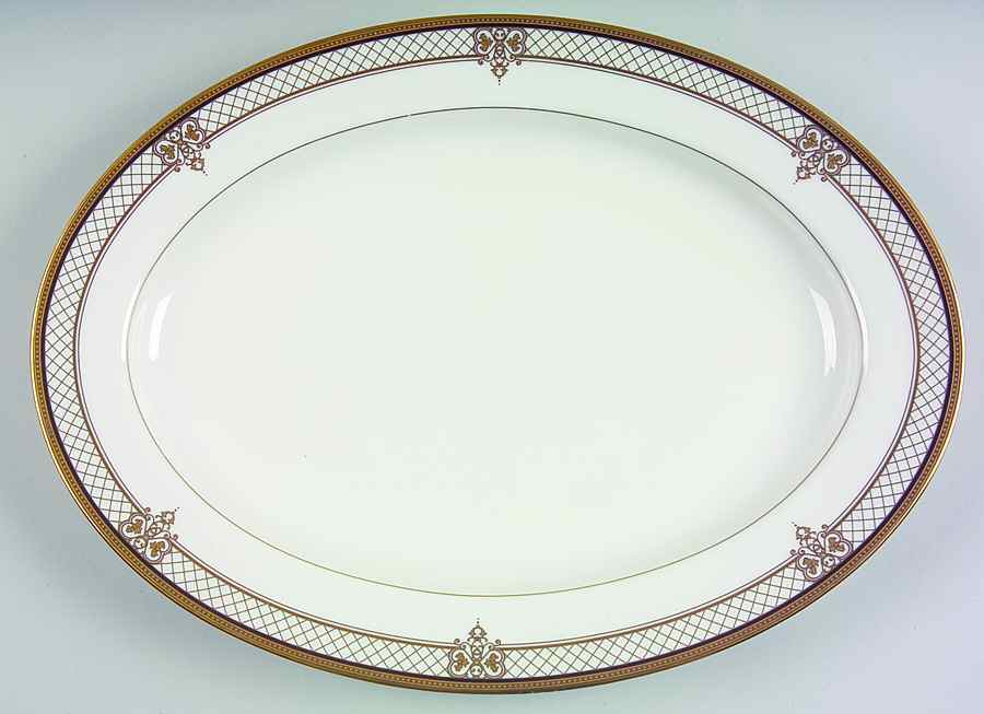 Regal Court 14" Oval Serving Platter by Mikasa-1