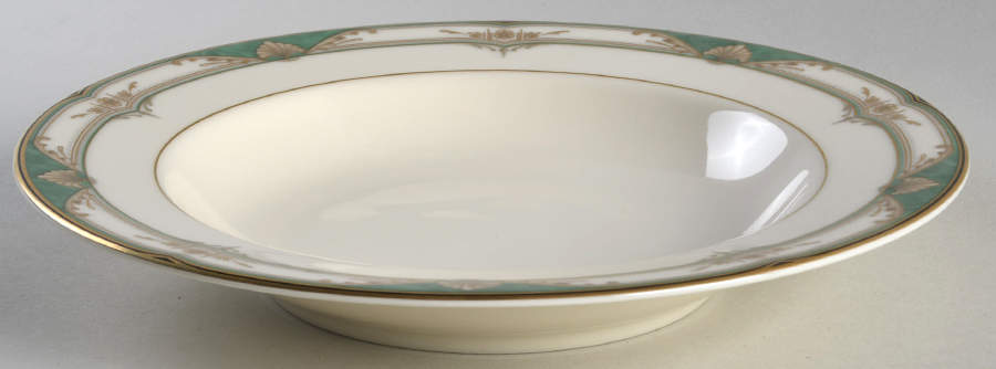 Regal Crest Jade Rim Soup Bowl by Mikasa-1