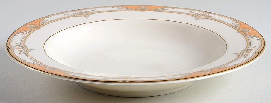 Regal Crest Peach Rim Soup Bowl by Mikasa-1