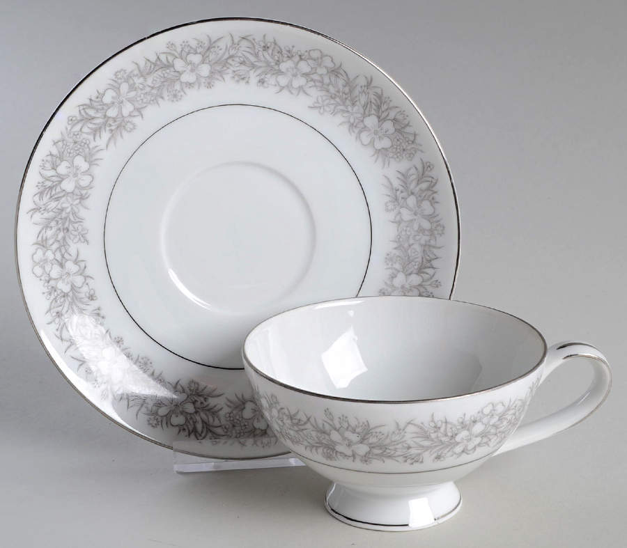 Regatta Footed Cup & Saucer Set by Mikasa-1