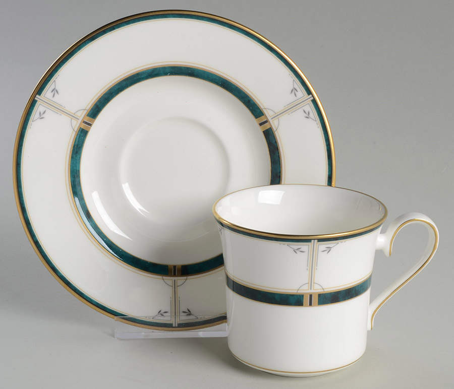 Regalaire Flat Cup & Saucer Set by Mikasa-1