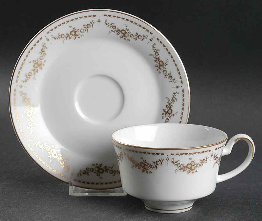 Regent Flat Cup & Saucer Set by Mikasa-1