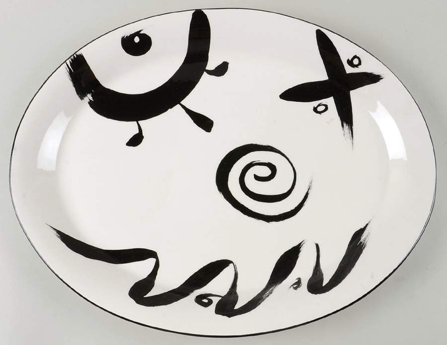 Reggae 19" Oval Serving Platter by Mikasa-1