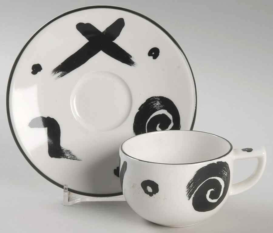Reggae Flat Demitasse Cup & Saucer Set by Mikasa-1