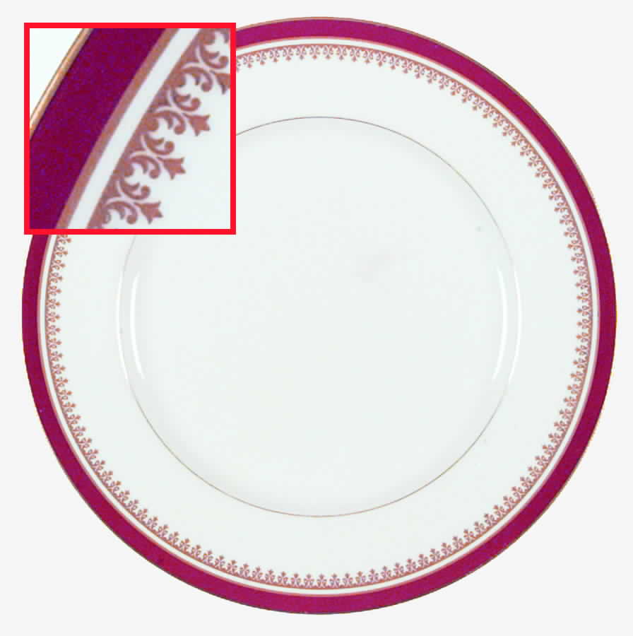 Regency Persian Red Dinner Plate by Mikasa-1