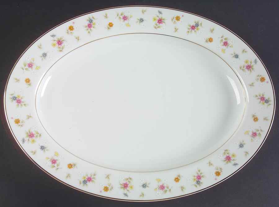 Remembrance 14" Oval Serving Platter by Mikasa-1