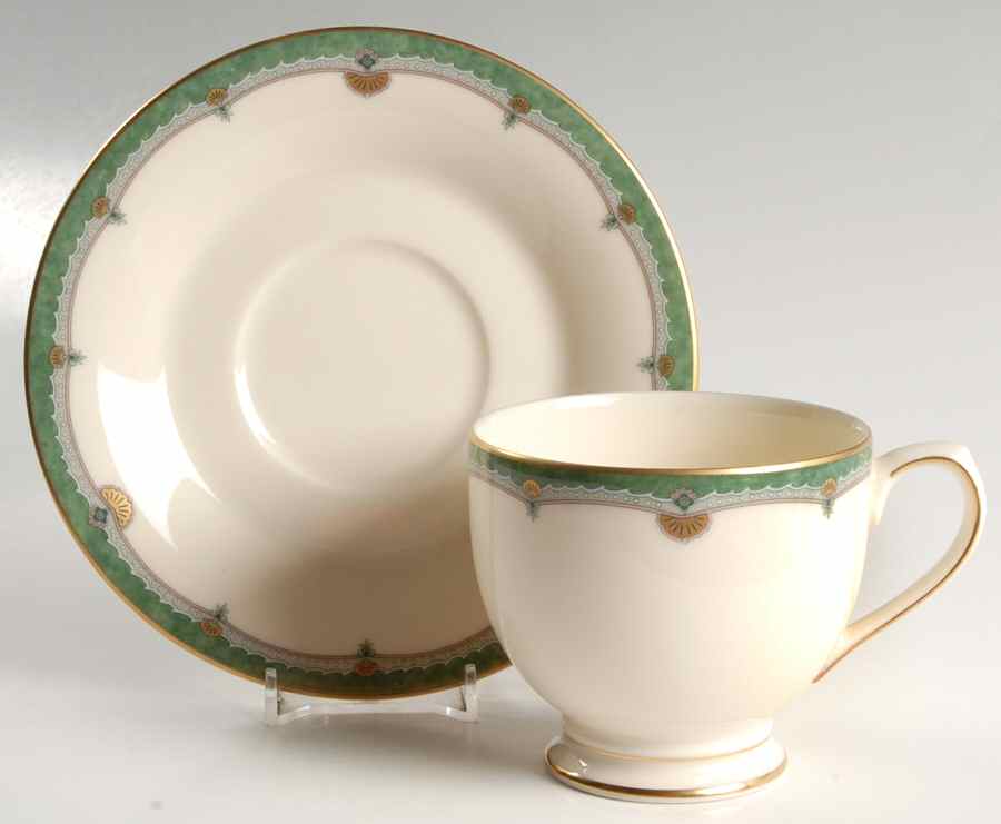 Regal Manor Footed Cup & Saucer Set by Mikasa-1