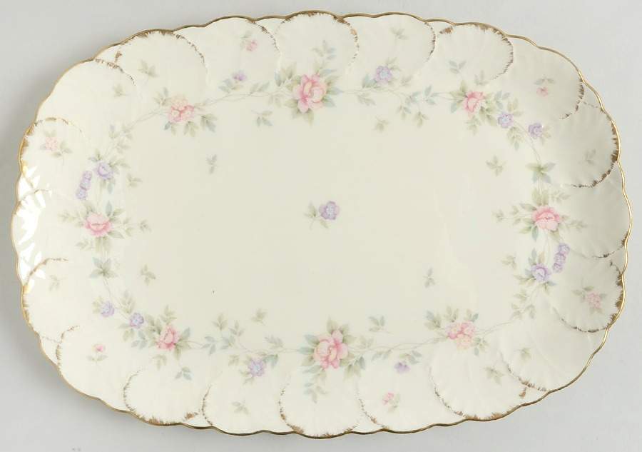 Remembrance 12" Oval Serving Platter by Mikasa-1