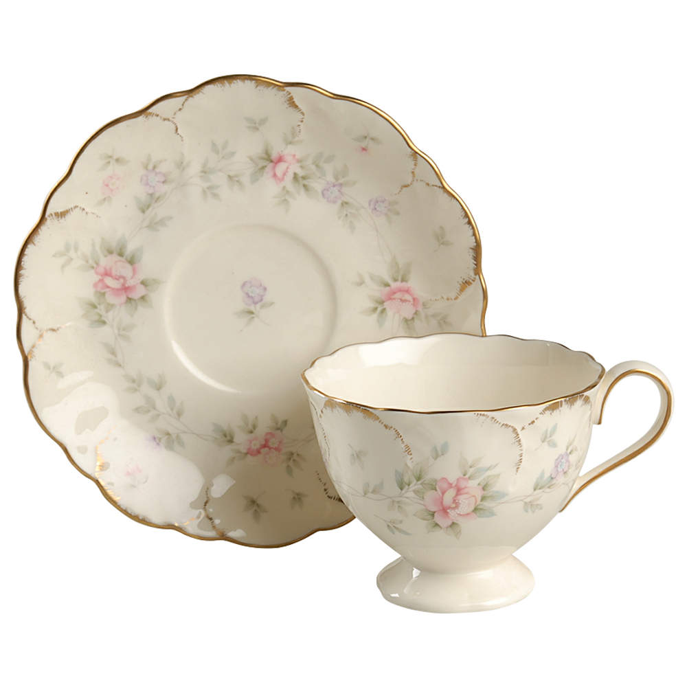 Remembrance Footed Cup & Saucer Set by Mikasa-1