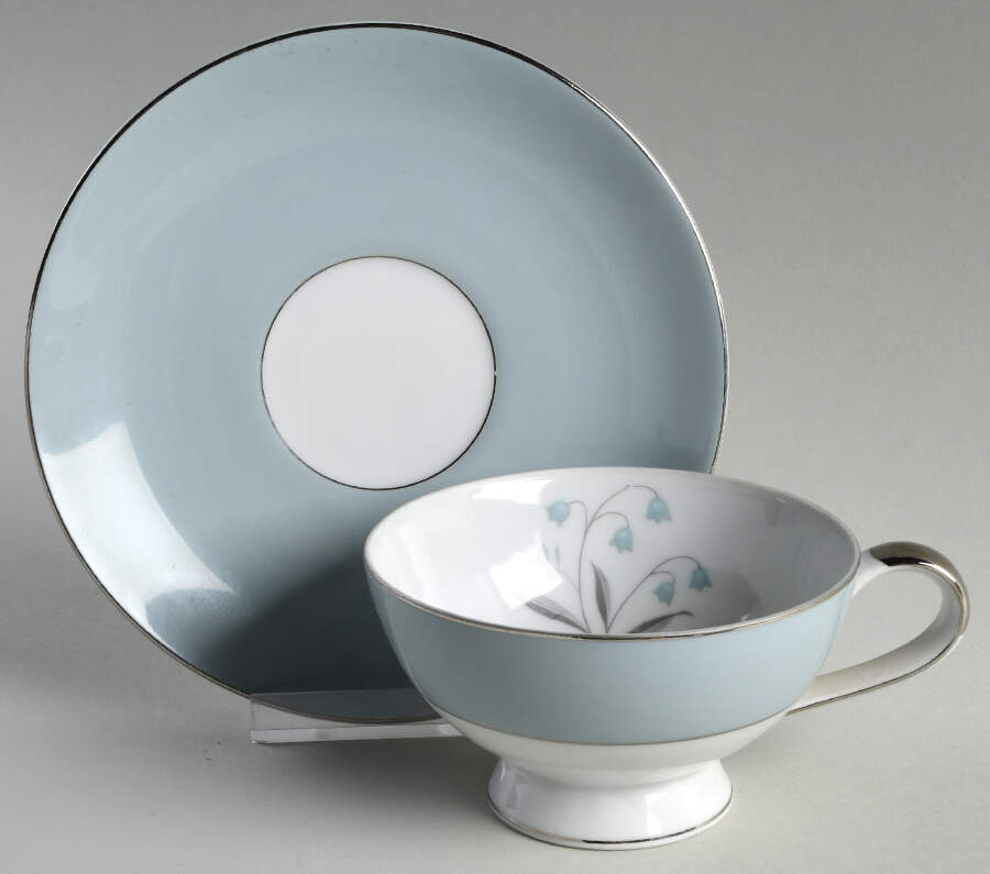 Remembrance Footed Cup & Saucer Set by Mikasa-1