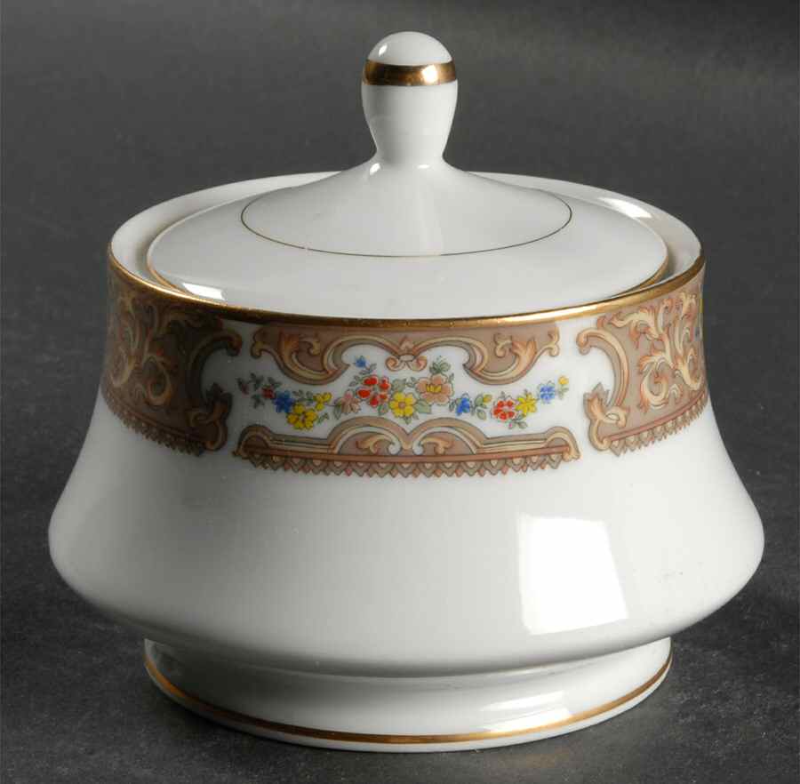 Renaissance Sugar Bowl & Lid by Mikasa-1
