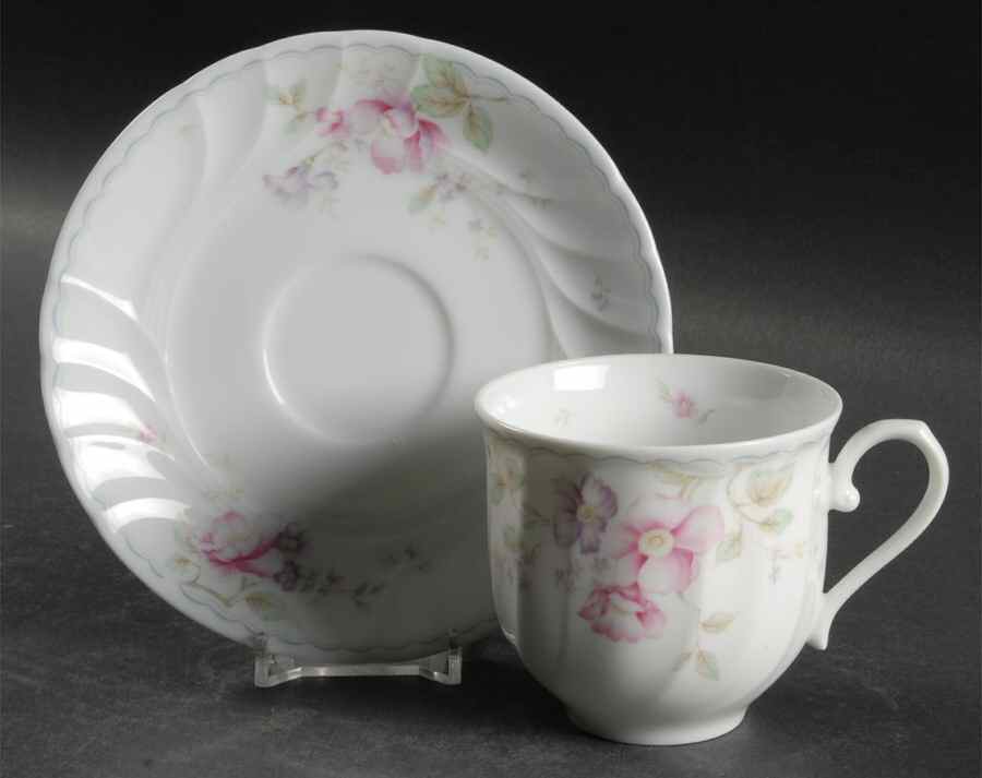 Renee Flat Cup & Saucer Set by Mikasa-1