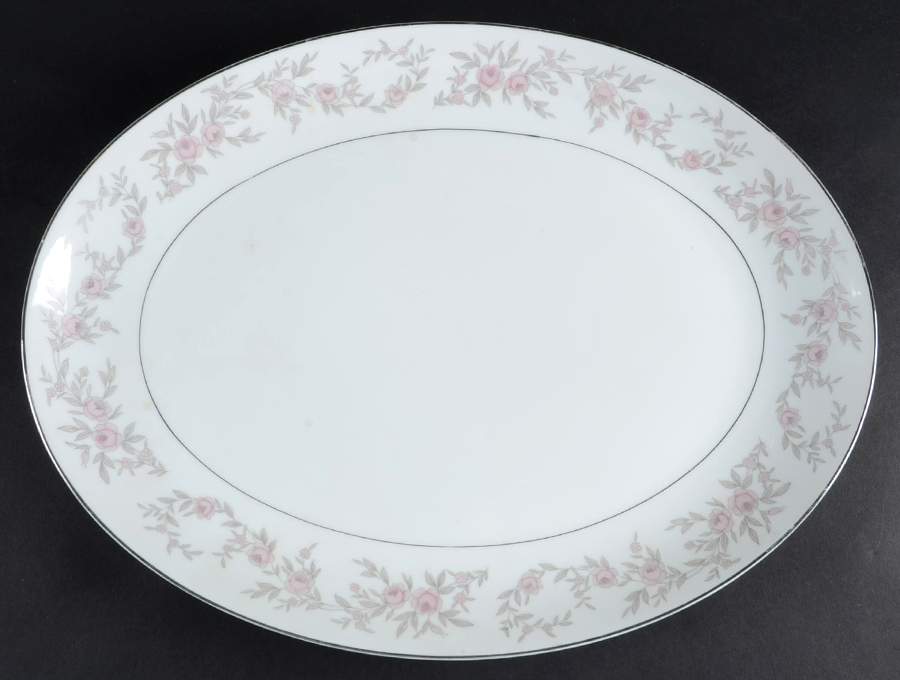 Renee 16" Oval Serving Platter by Mikasa-1