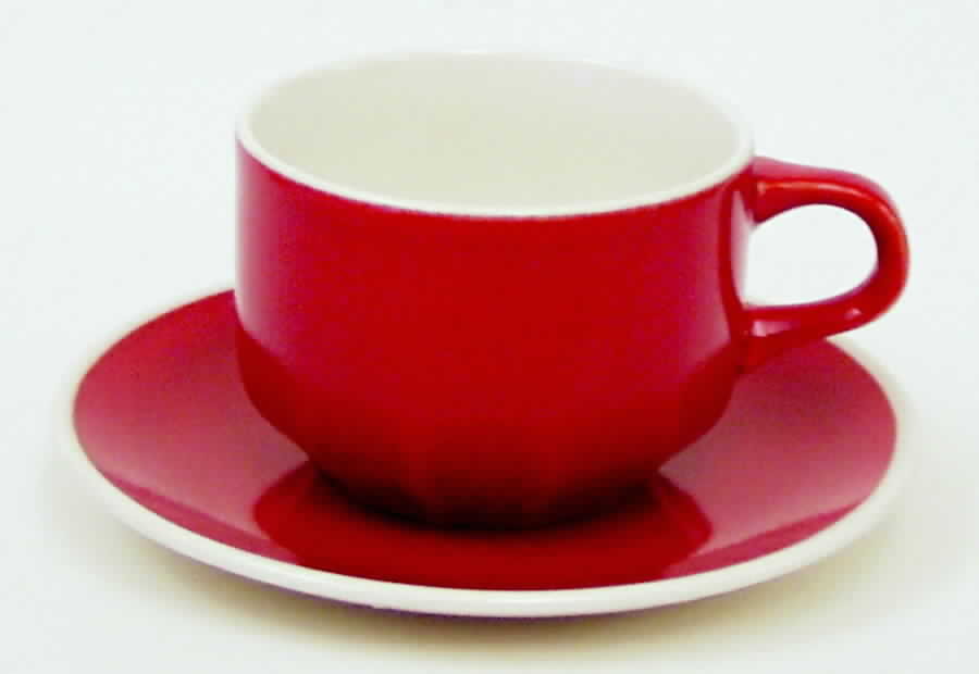 Red Poppy Flat Cup & Saucer Set by Mikasa-1