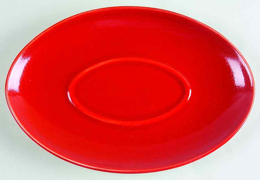 Red Poppy Underplate for Gravy Boat by Mikasa-1