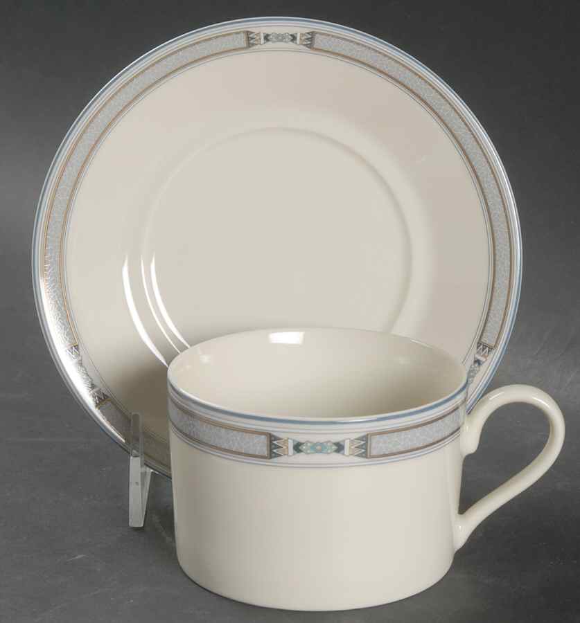 Regal Reign Flat Cup & Saucer Set by Mikasa-1