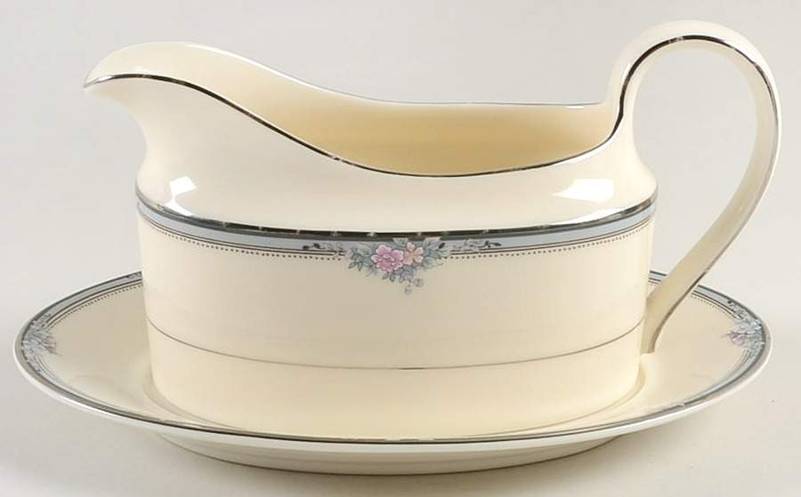 Regal Rose Gravy Boat & Underplate by Mikasa-1