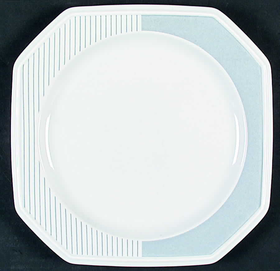 Regimental Stripes Gray Dinner Plate by Daniel Hechter-1