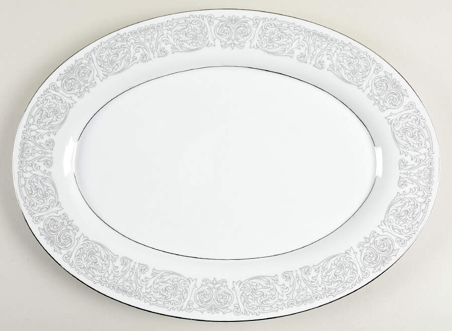 Reverie 16" Oval Serving Platter by Mikasa-1