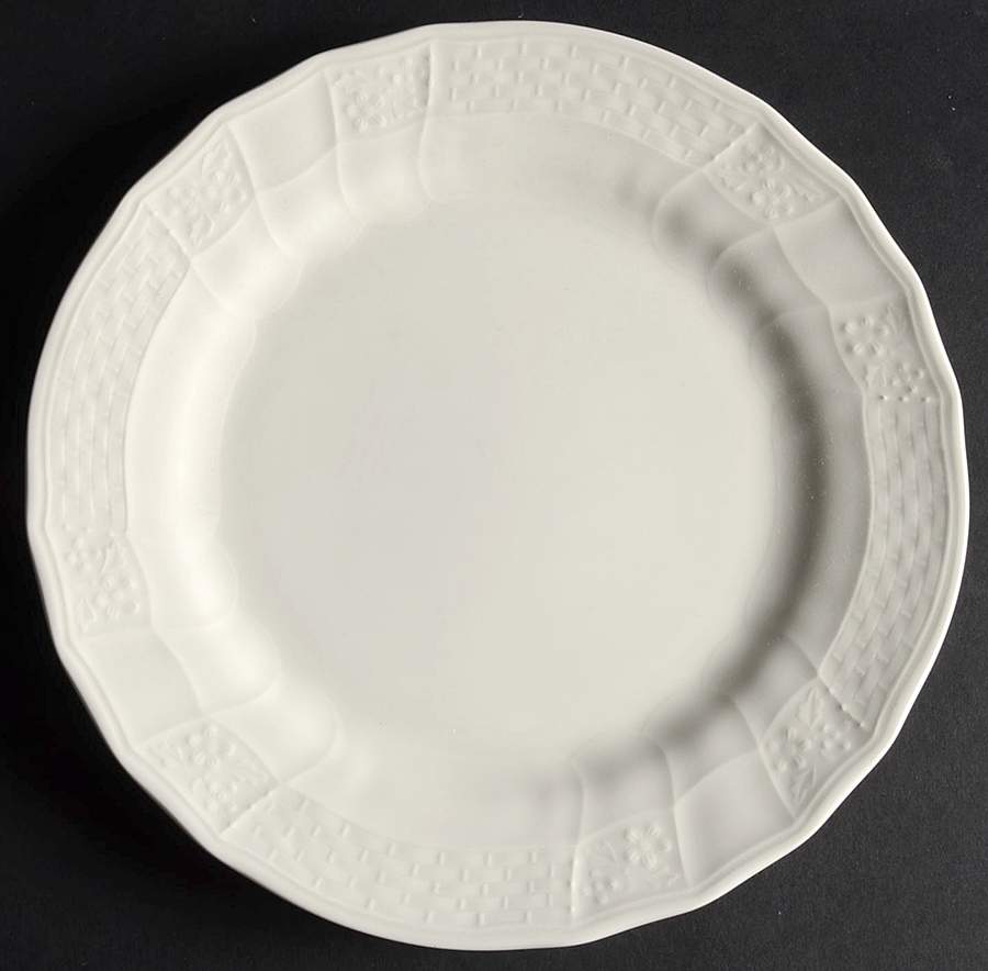 Renaissance White Salad Plate by Mikasa-1