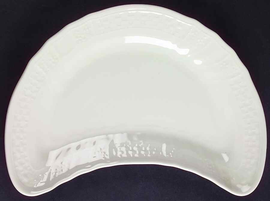 Renaissance White Crescent Salad Plate by Mikasa-1