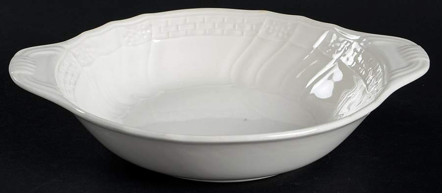 Renaissance White Lugged Cereal Bowl by Mikasa-1