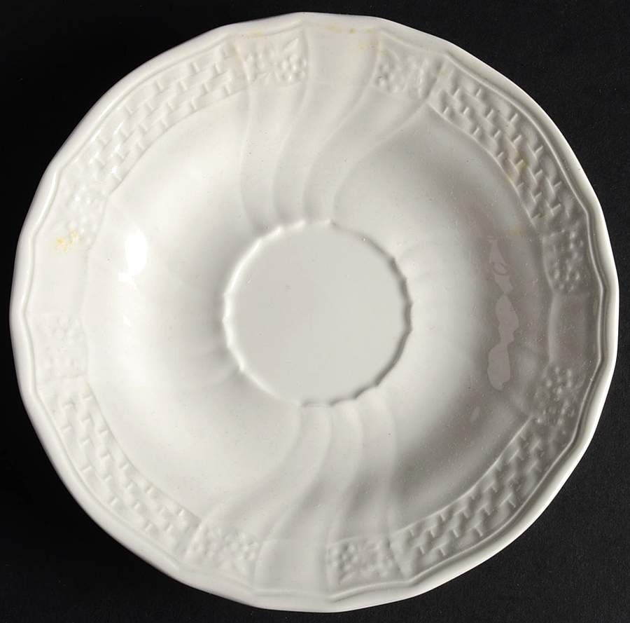 Renaissance White Saucer by Mikasa-1