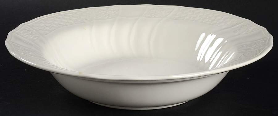 Renaissance White 10" Round Vegetable Bowl by Mikasa-1