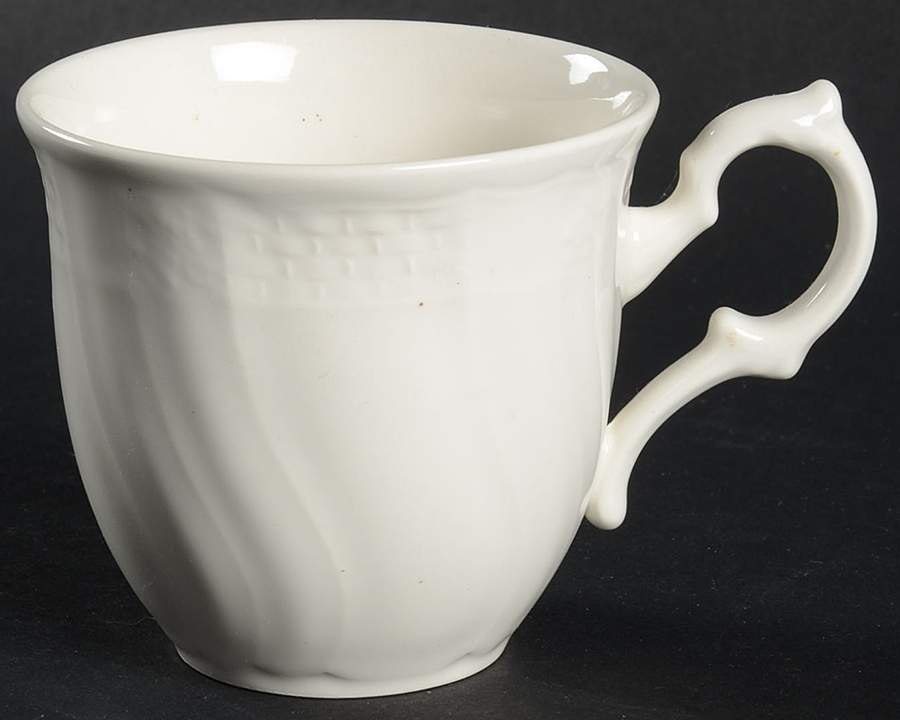 Renaissance White Flat Cup by Mikasa-1