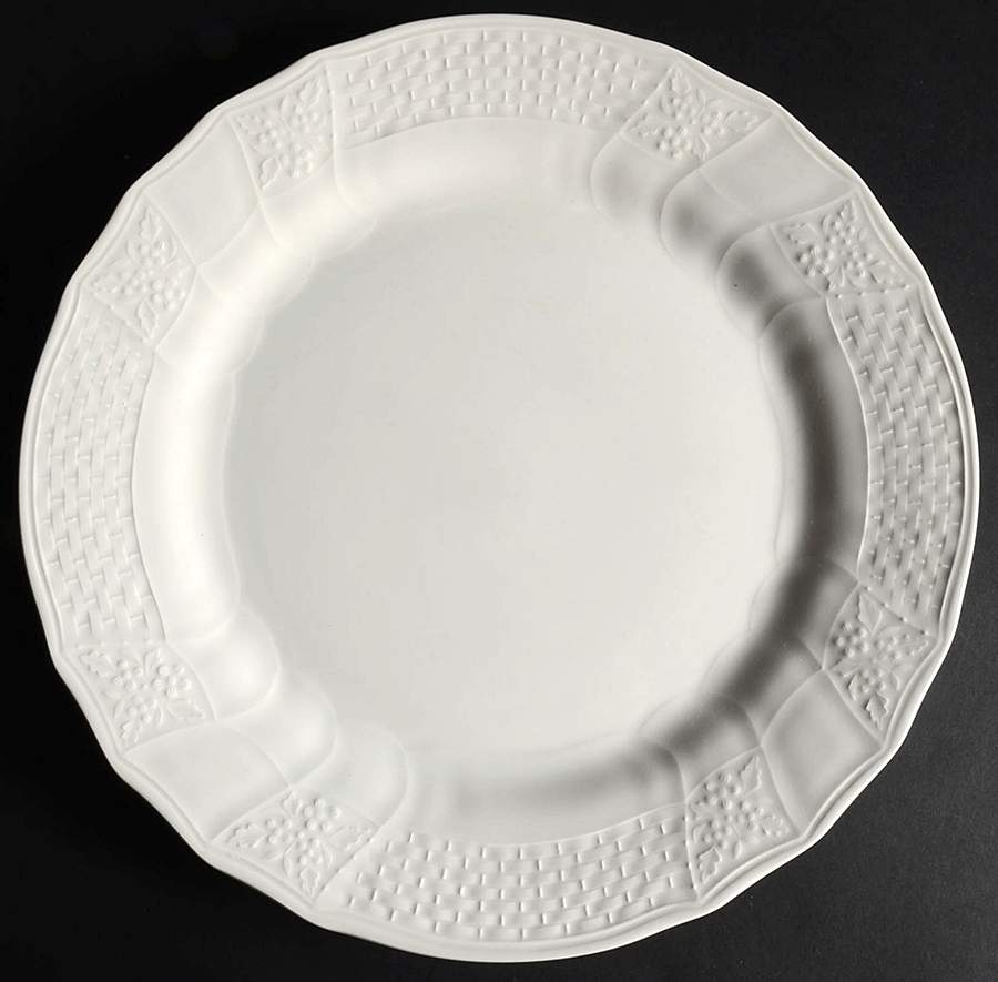 Renaissance White 12" Chop Plate (Round Platter) by Mikasa-1