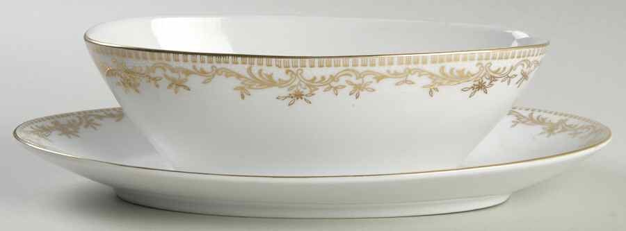 Richelieu Gravy Boat with Attached Underplate by Mikasa-1