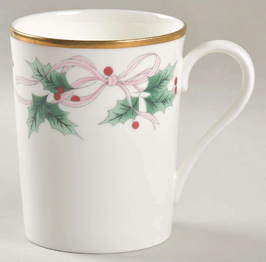 Ribbon Holly Mug by Mikasa-1