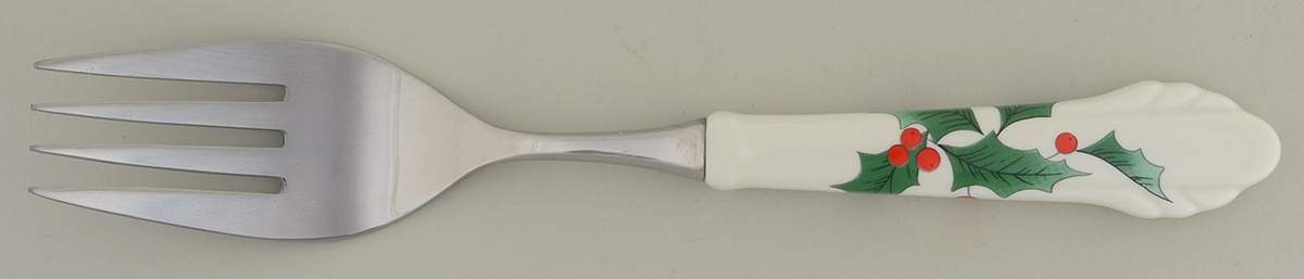 Ribbon Holly Cold Meat Fork by Mikasa-1
