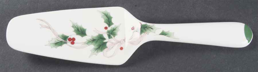 Ribbon Holly Solid Ceramic Pie/Cake Server by Mikasa-1