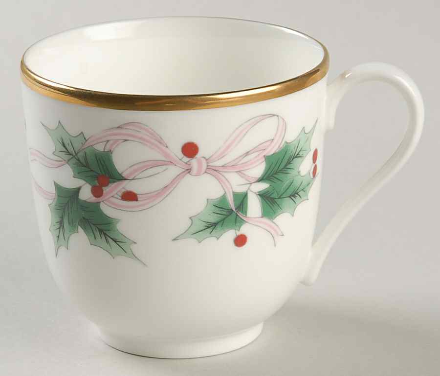 Ribbon Holly Flat Cup by Mikasa-1