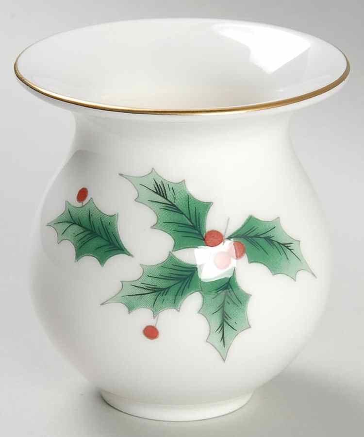 Ribbon Holly 3" Vase by Mikasa-1