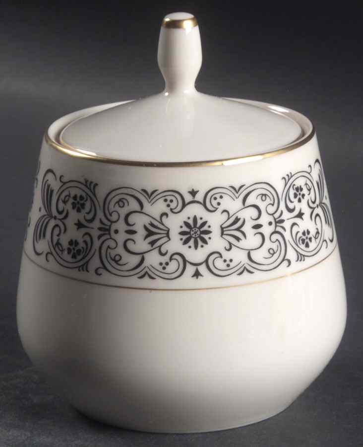 Riviera Sugar Bowl & Lid by Mikasa-1