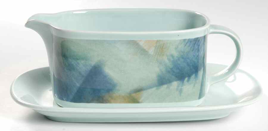Rio Verde Gravy Boat & Underplate (Relish/Butter) by Mikasa-1