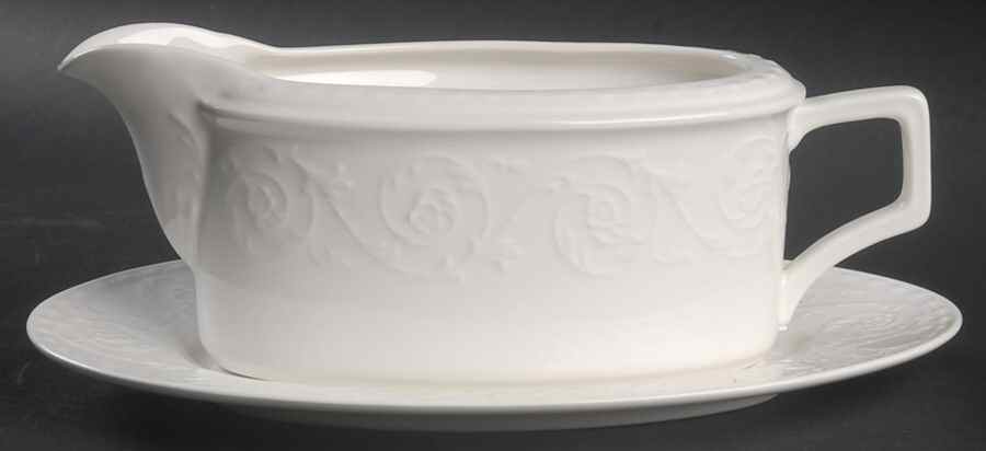 Riviera Gravy Boat & Underplate (Relish/Butter) by Mikasa-1