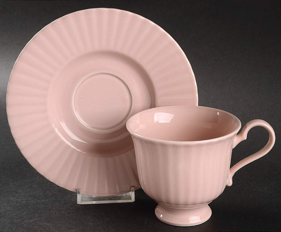 Rose Blush Footed Cup & Saucer Set by Mikasa-1