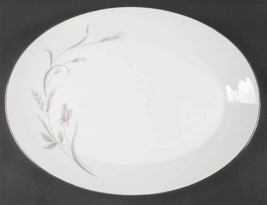 Rose Ballet 16" Oval Serving Platter by Mikasa-1