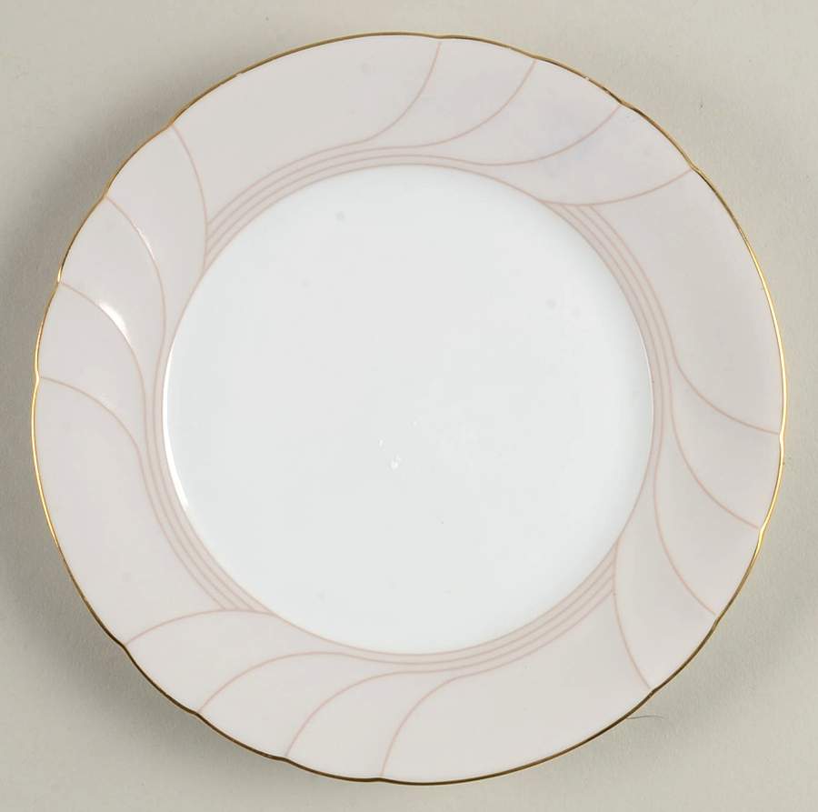 Rose Bisque Bread & Butter Plate by Mikasa-1